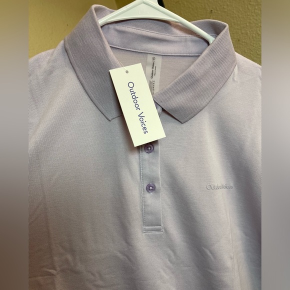#143 Outdoor voices ✅NWT Birdie Cropped Polo - Picture 3 of 4